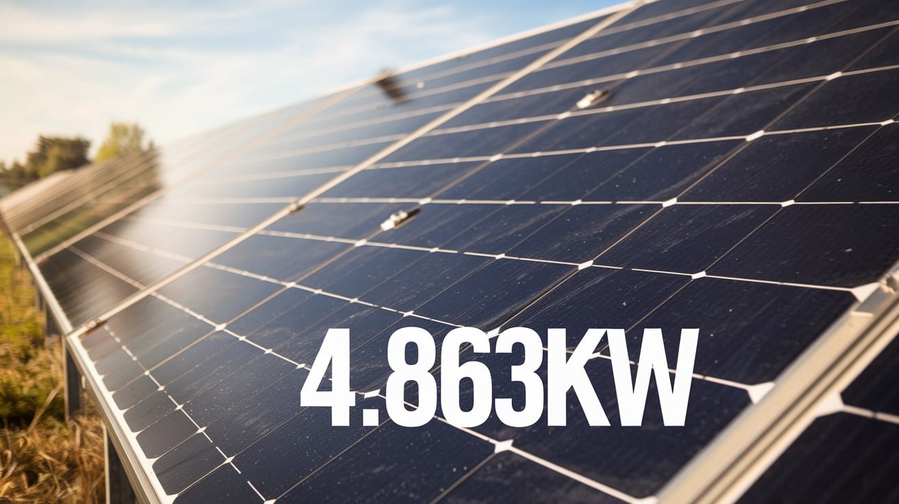 How Many Solar Panels to Achieve 4.863kw